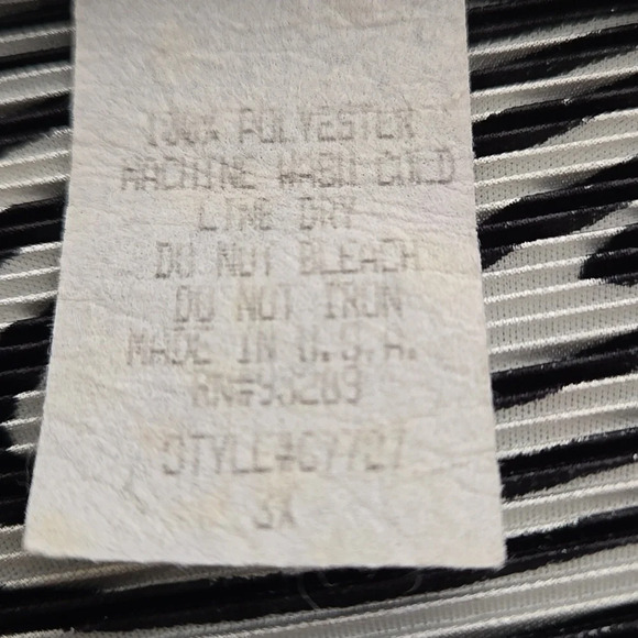 Ninety Woman Black & White Abstract Pattern Sleeveless Top Women size 3X - Picture 6 of 6